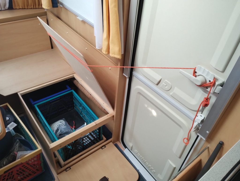 Klappboxen in der neuen Fixierung.